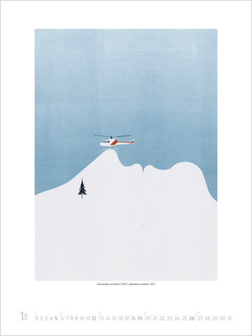 Illusions - Alessandro Gottardo Large Wall Calendar 2025 - month