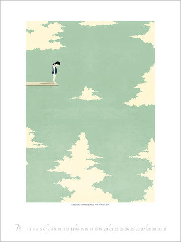 Illusions - Alessandro Gottardo Large Wall Calendar 2025 - month