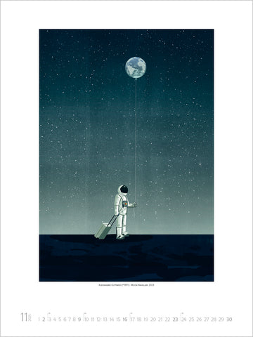 Illusions - Alessandro Gottardo Large Wall Calendar 2025 - month