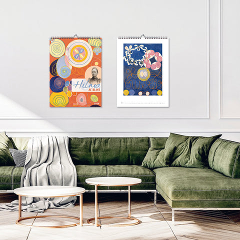 Hilma af Klint Large Wall Calendar 2026 - displayed