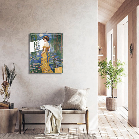 Remix - AI Mixes Great Art Large Wall Calendar 2026