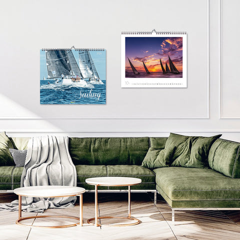 Sailing Large Wall Calendar 2026 - displayed