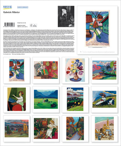 Collection of paintings by Gabriele Munter on a book cover with text and a barcode.