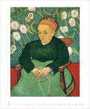 Artistic depiction of a woman in a green dress with floral background