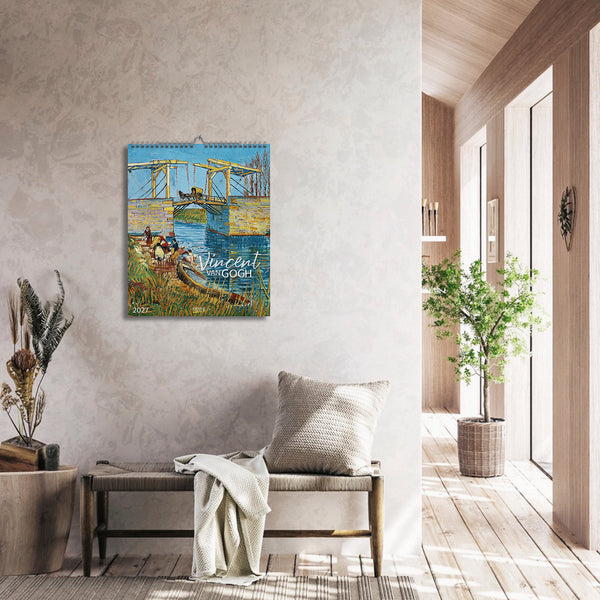 Modern interior with a Van Gogh painting on the wall