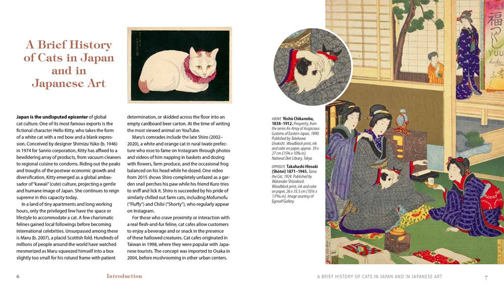 DIVINE FELINES: The Cat in Japanese Art by Rhiannon Paget (HB)
