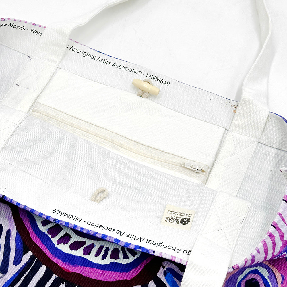 Big Canvas Tote - Murdie Nampijinpa Morris (649) (inner pocket)