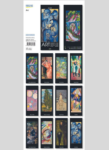 ART Large vertical Calendar 2025 - back