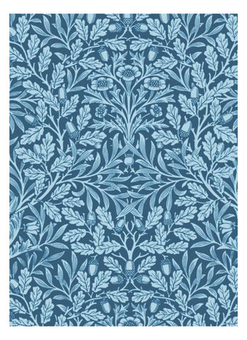 Acorn wrapping paper by William Morris from the the V and A of London.