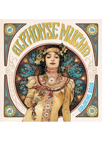 Alphonse Mucha colouring book