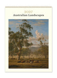 Calendar cover for 2027 featuring an Australian landscape with trees and animals.