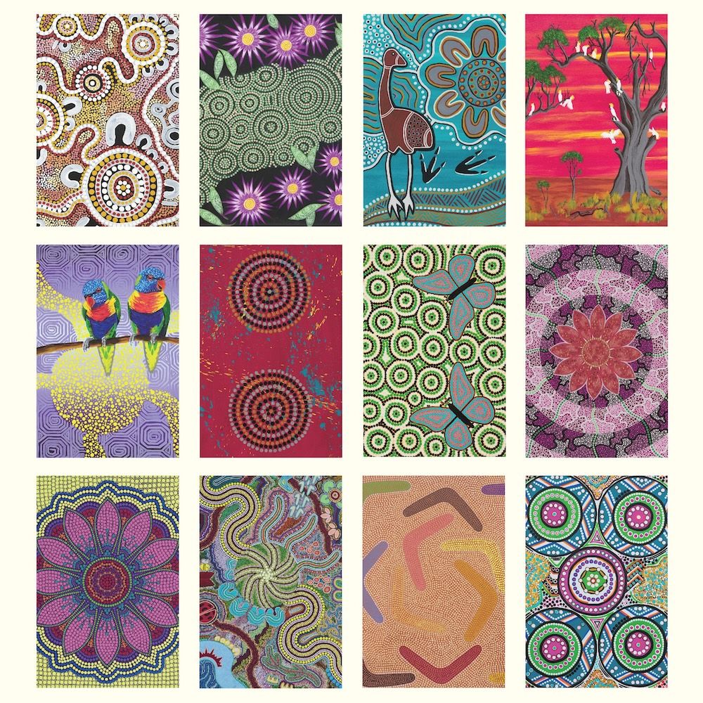 Images of Indigenous art included in the 2027 Aborignal Art calendar