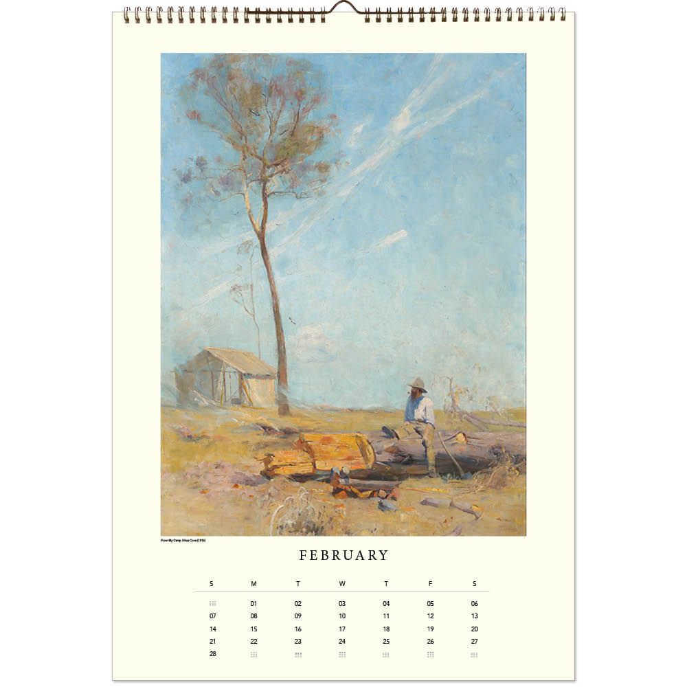 Arthur Streeton Large Wall Calendar 2027