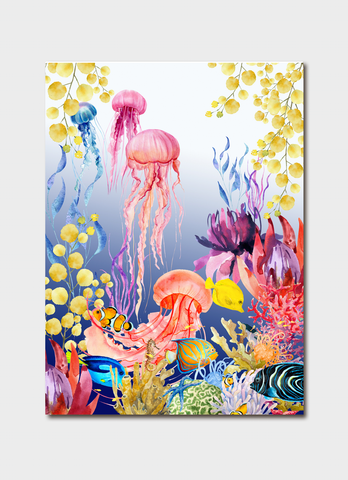 Denise Painter art card - Jellyfish Dance