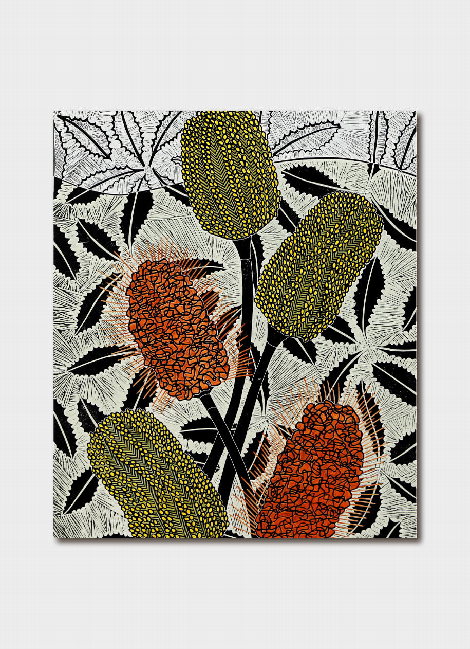 Christine Upton Art Card - Banksia