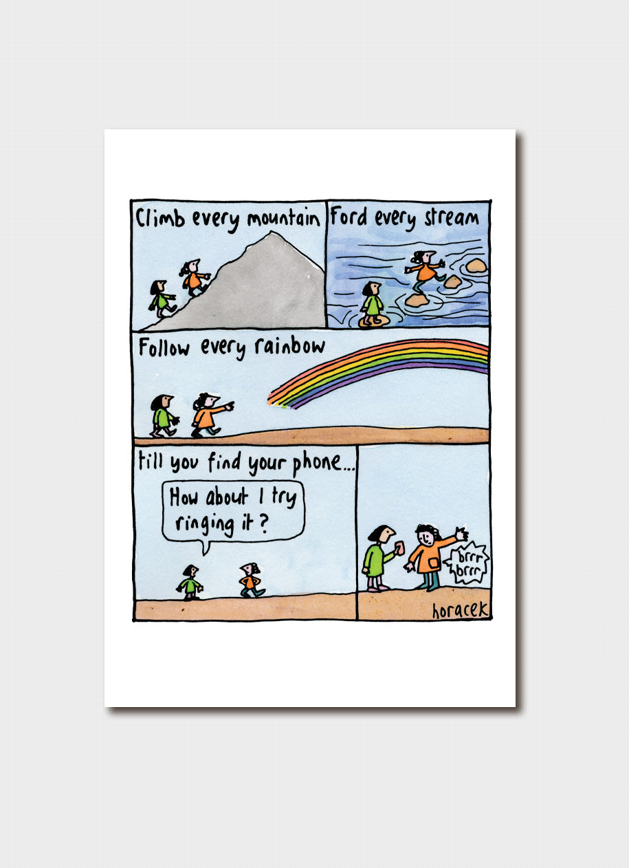 Judy Horacek cartoon card - Find Phone
