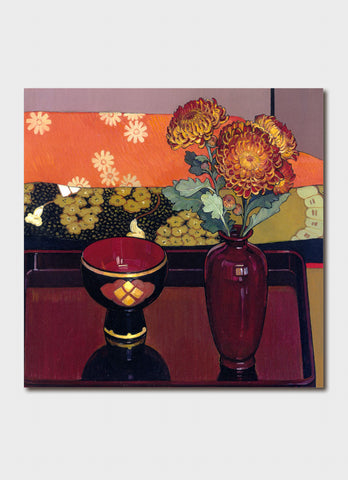 Criss Canning Art Card - Chinese Chrysanthemums
