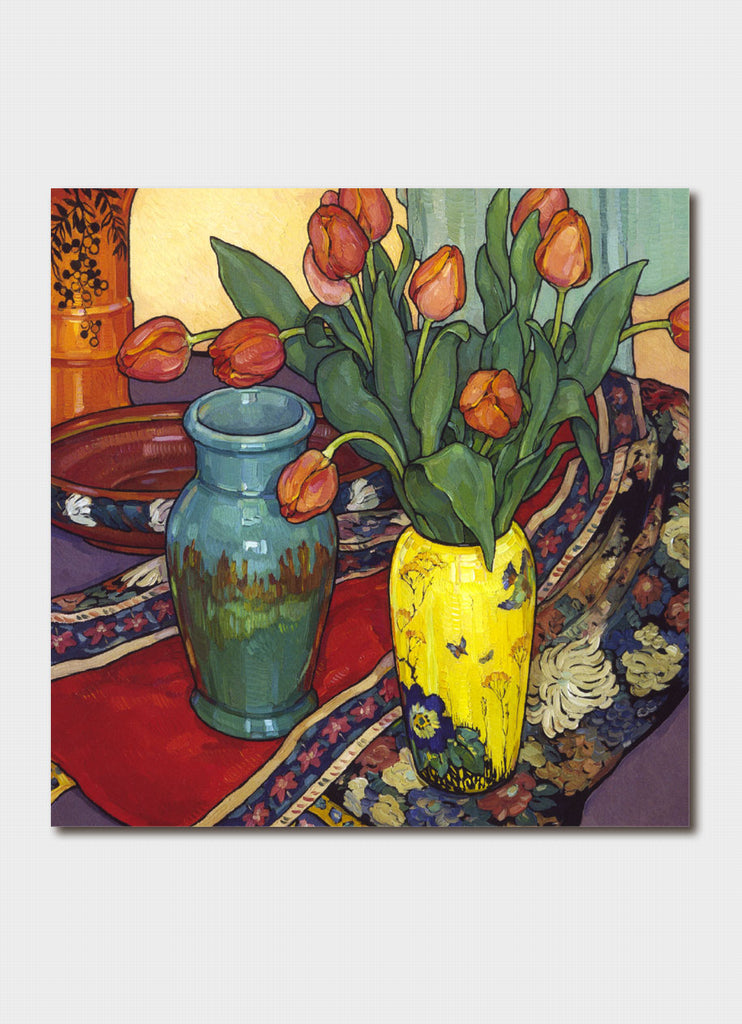 Criss Canning Art Card - Tulips and Kimono