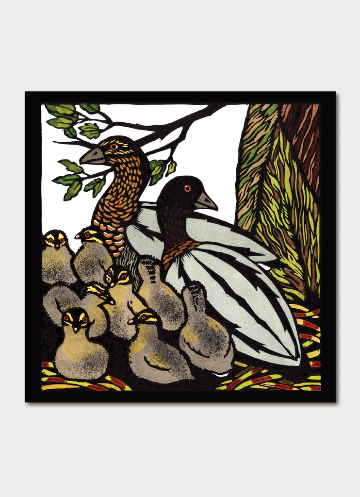 Kit Hiller art card - Ten Wood Duck