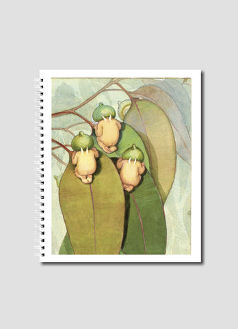 May Gibbs Small Notebook - Gumnuts (detail)
