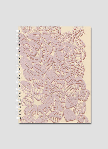 Delvene Cockatoo-Collins Small Notebook - Sea Shells