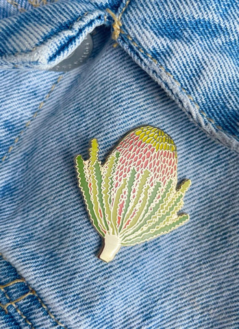 Floral patch on a denim jacket