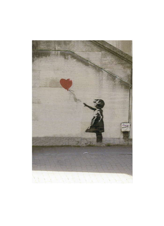 Art Card - Girl With Heart Balloon