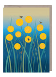 Emma Miszalski art card - Billy Buttons