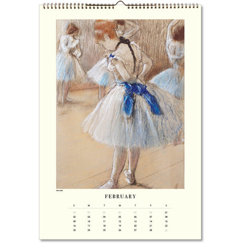 Degas' Dancers Large Wall Calendar 2025 - month