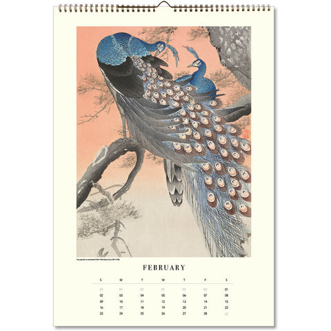 Japanese Birds Large Calendar 2025 - month