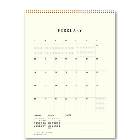 For the Love of Books Medium Wall Calendar 2025 - grid