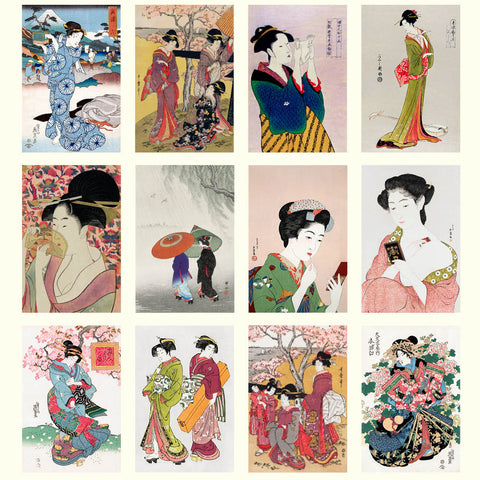 Japanese Woodblock Prints Desk Calendar 2026 - images