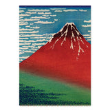 Print with a design of a mountain and the sky