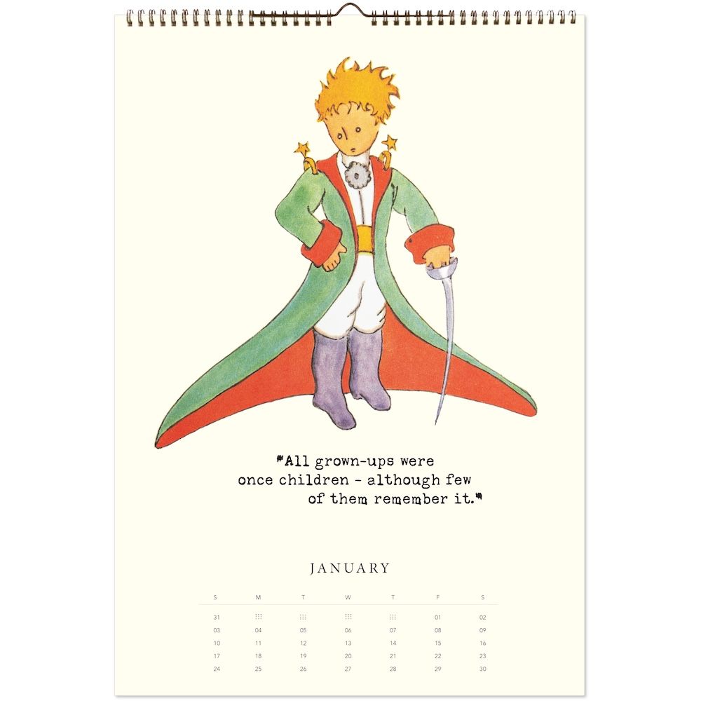 An illustration of a boy dressed in coat with a sword.