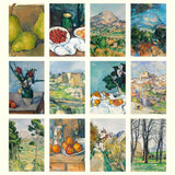 Collage of various paintings by Paul Cézanne.