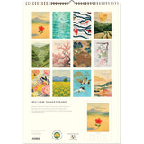 Back cover showing the image for each month of the calendar