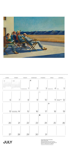 Edward Hopper Wall Calendar 2025 - month