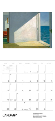 Edward Hopper Wall Calendar 2025 - month