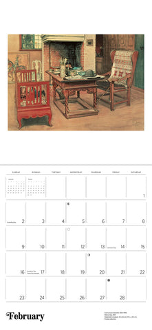Carl Larsson Wall Calendar 2025 - month
