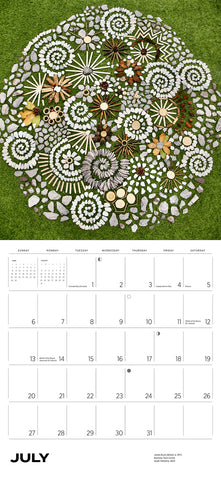 Fleeting Forms: The Land Art of James Brunt Wall Calendar 2025 - month