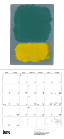 Rothko Wall Calendar 2025 - month