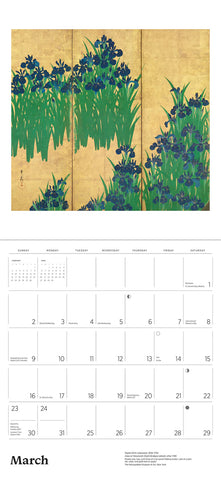 Dreams of Edo: Japanese Scrolls & Screens Wall Calendar 2025 - month