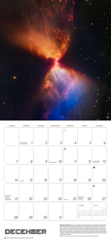 Space: Views for the Hubble Telescope Wall Calendar 2025 - month