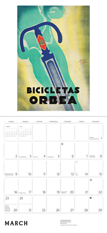 Bicycles: Vintage Posters Wall Calendar 2025 - month