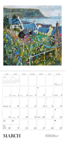 Scotland: the art of Deborah Phillips Wall Calendar 2025 - month