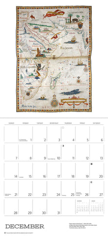 Antique Maps Wall Calendar 2025 - month