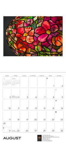 Louis C Tiffany Wall Calendar 2025 - month