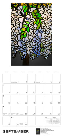 Louis C Tiffany Wall Calendar 2025 - month