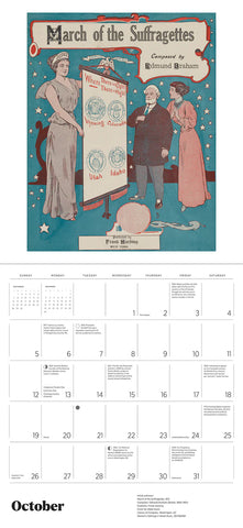The Fight for Women's Rights Wall Calendar 2025 - month