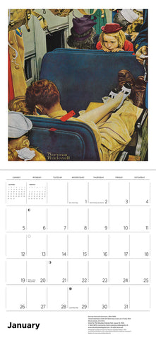 Norman Rockwell: The Saturday Evening Post Wall Calendar 2025 - month